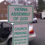 A church car parking
