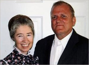 Nancy Davis with husband Sam Davis