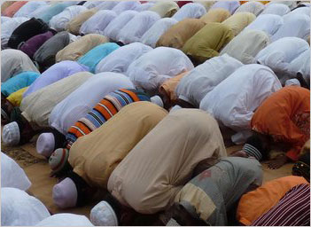Muslims offer prayers