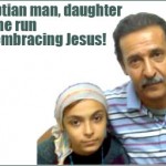 Egyptian Christian Maher El-Gohary with his daughter.