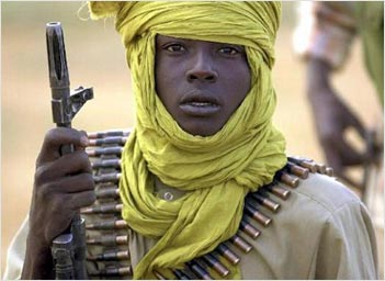 A rebel soldier in Sudan