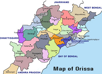 Orissa map