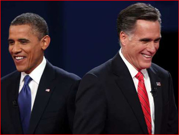 Obama and Romney