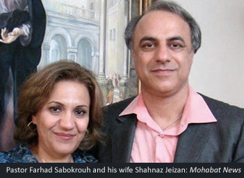 Pastor Farhad Sabokrouh and his wife