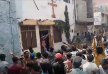 Mobs in Pakistan attack churches.